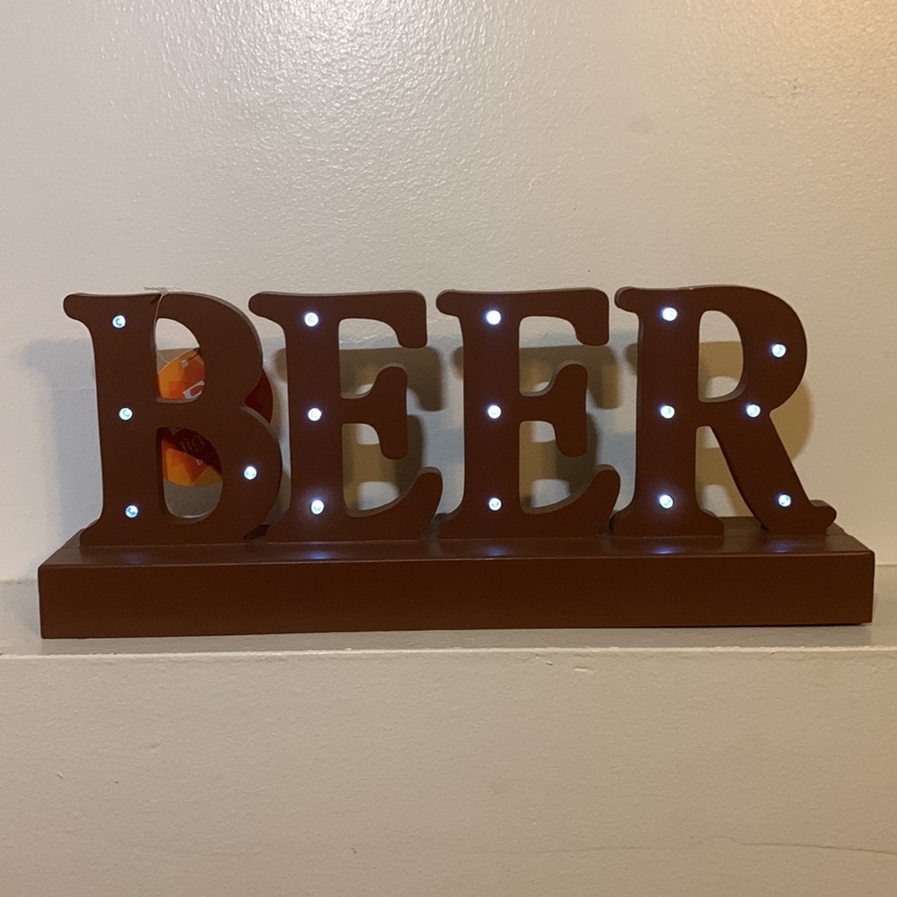 BEER Sign with LED lights